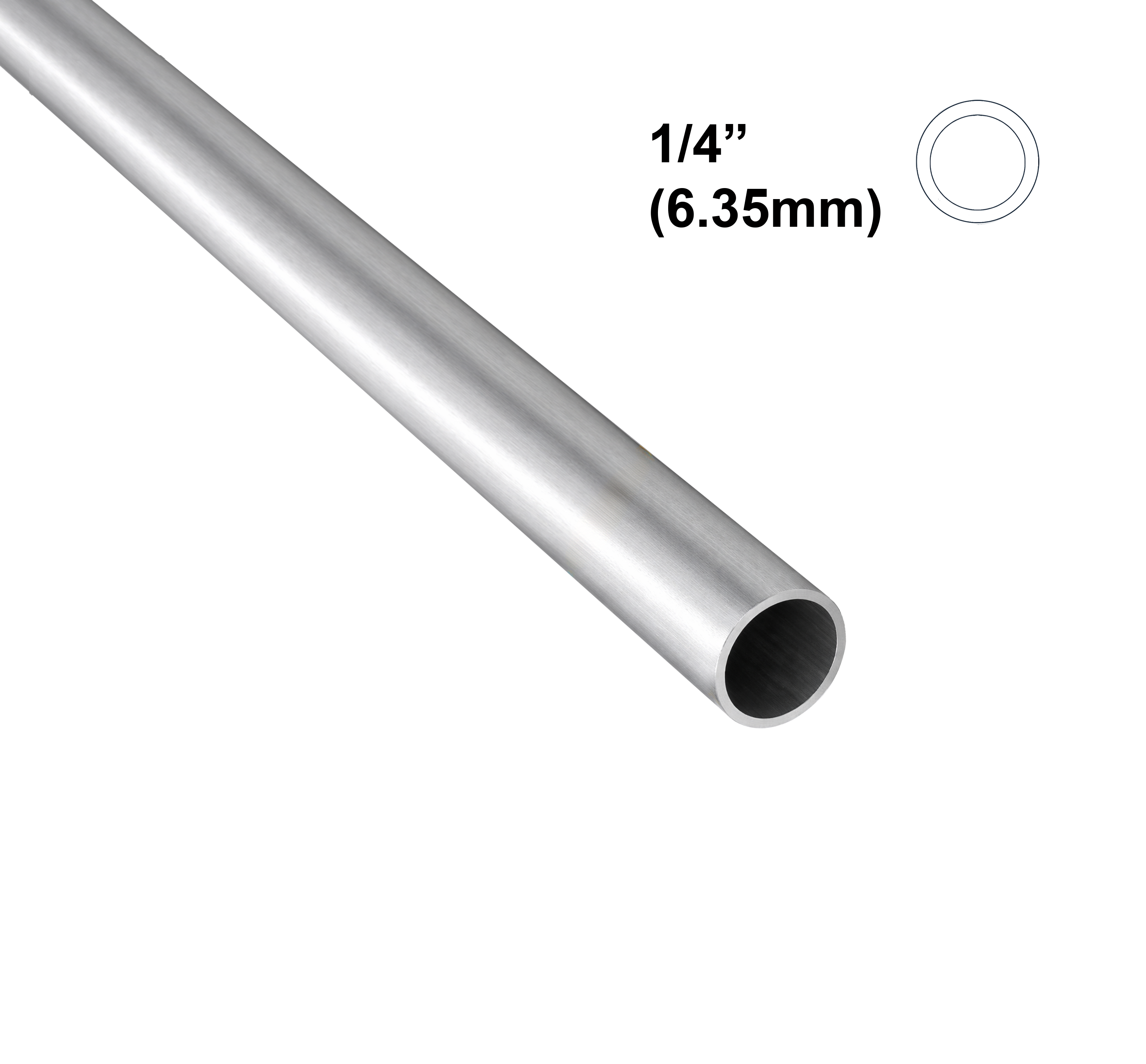 Albion Alloys -1/4" (6.35mm) Aluminium Round Tube