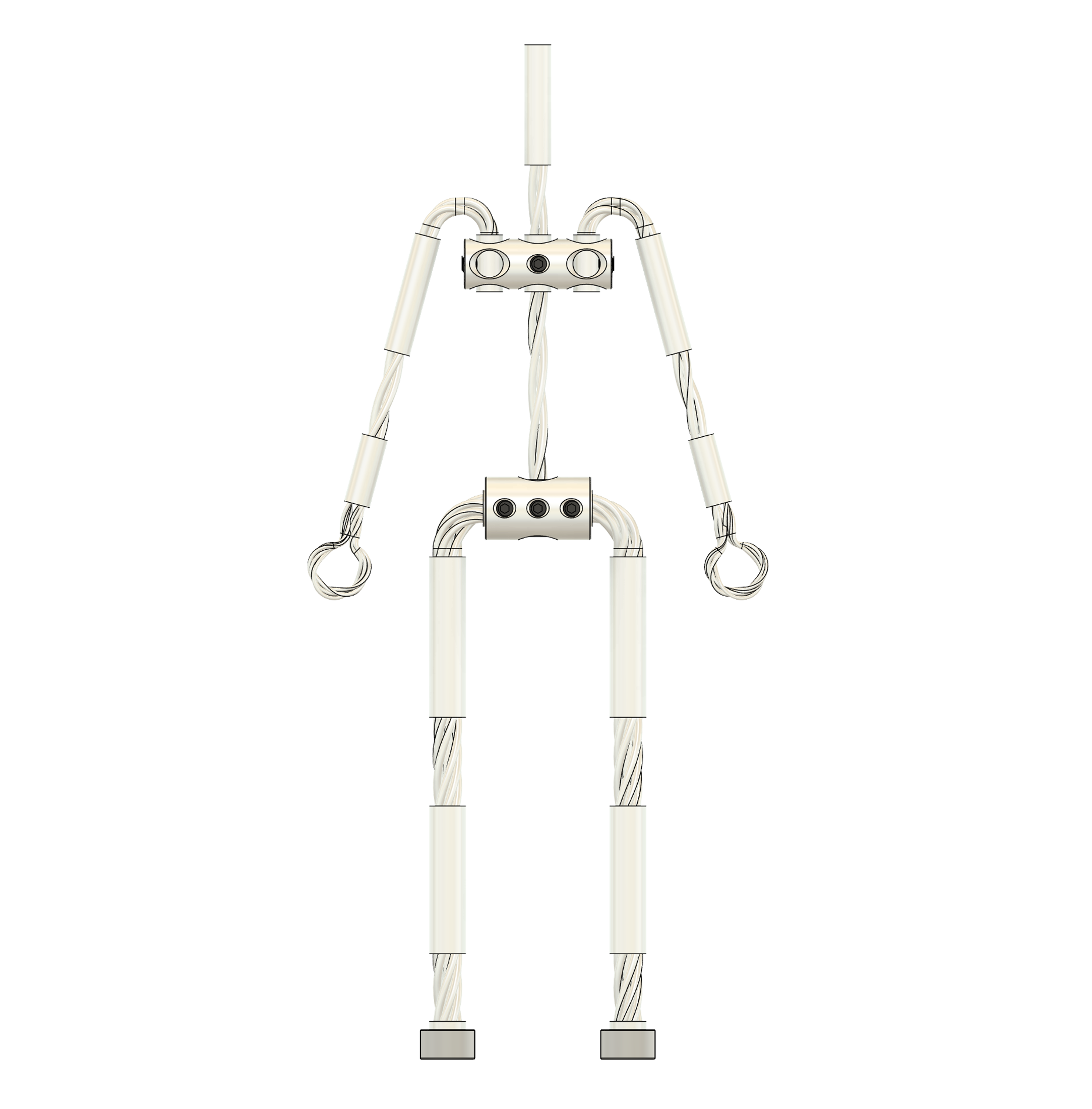 Drawing of the Animation Supplies AliExtra Aluminium Wire Armature Kit.