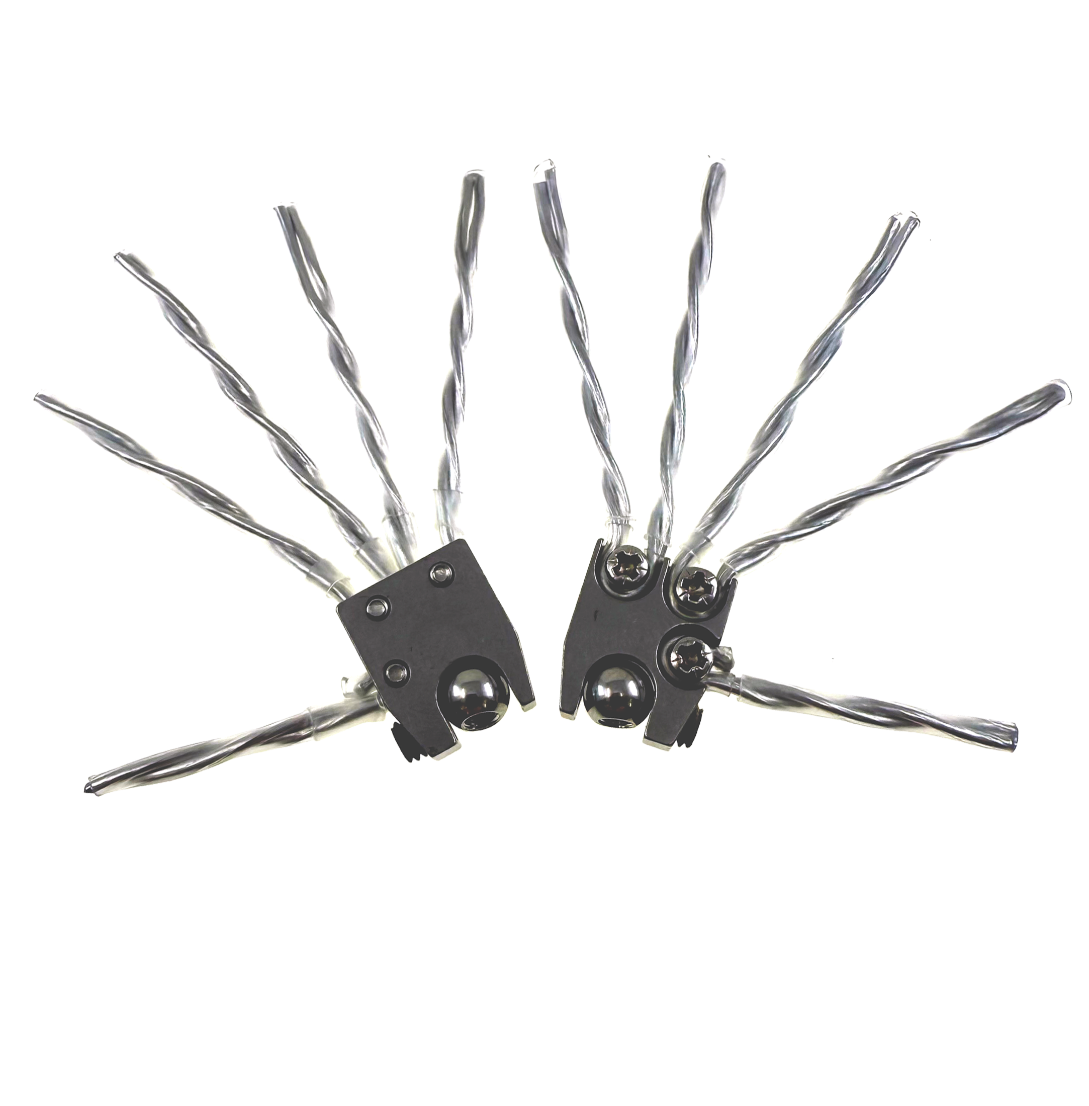 ProPlus Armature Hands. Wire fingers with a ball and socket joint wrist. Used in our ProPlus Stop Motion Armatures.