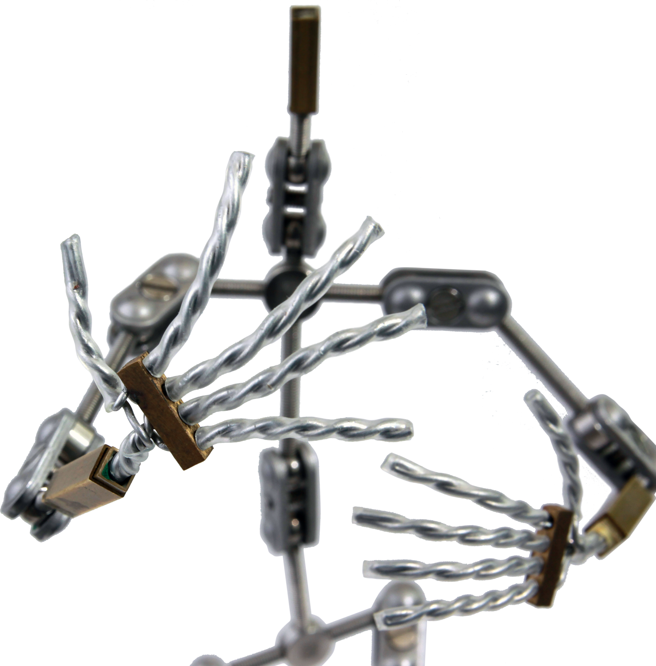 Stop Motion Armature with replaceable wire hands.