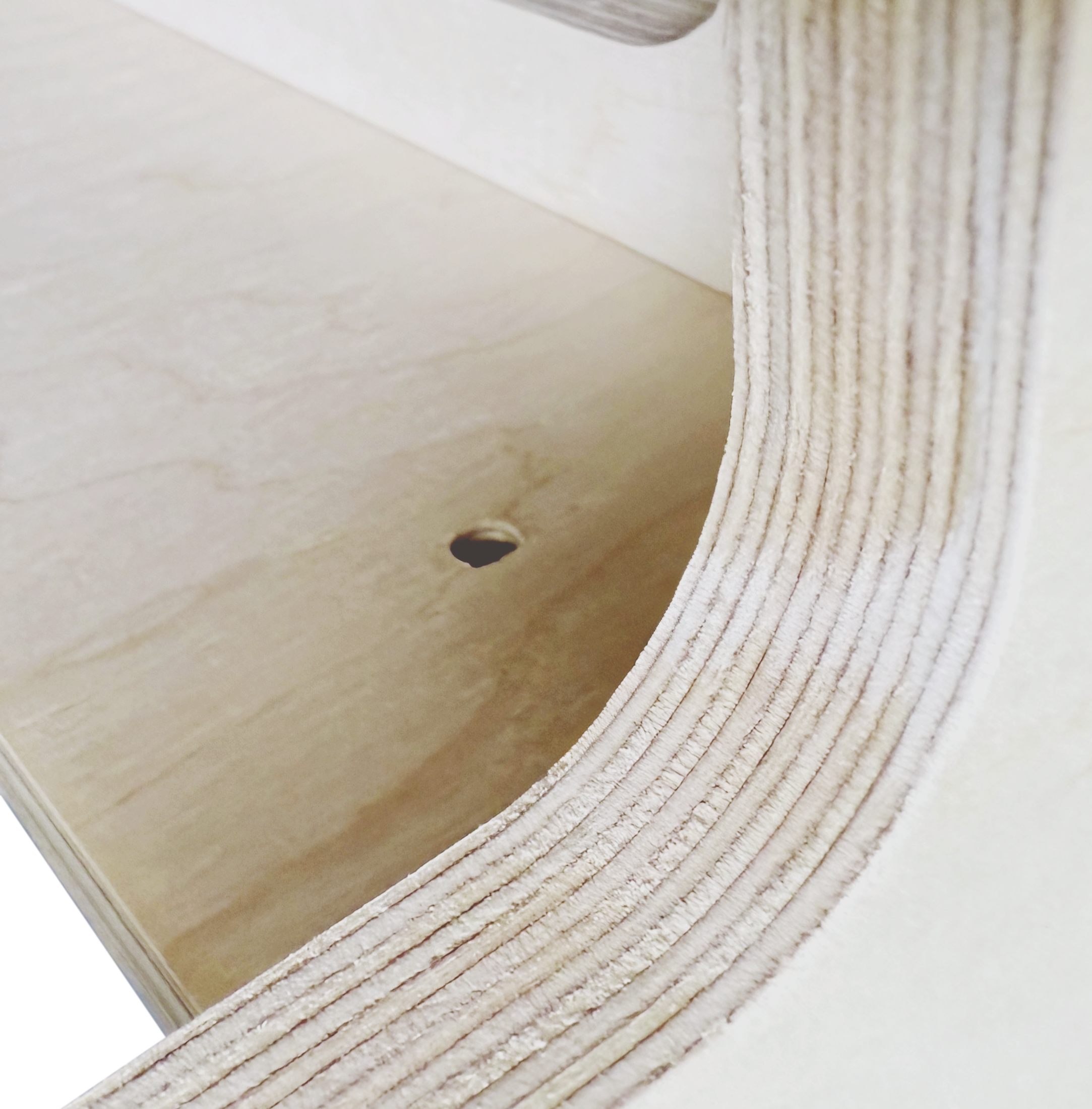 Close-up of the Animation Stage showing the clamping piece and hole for securing it to a table or legs. This ensures a stable surface on which to animate.