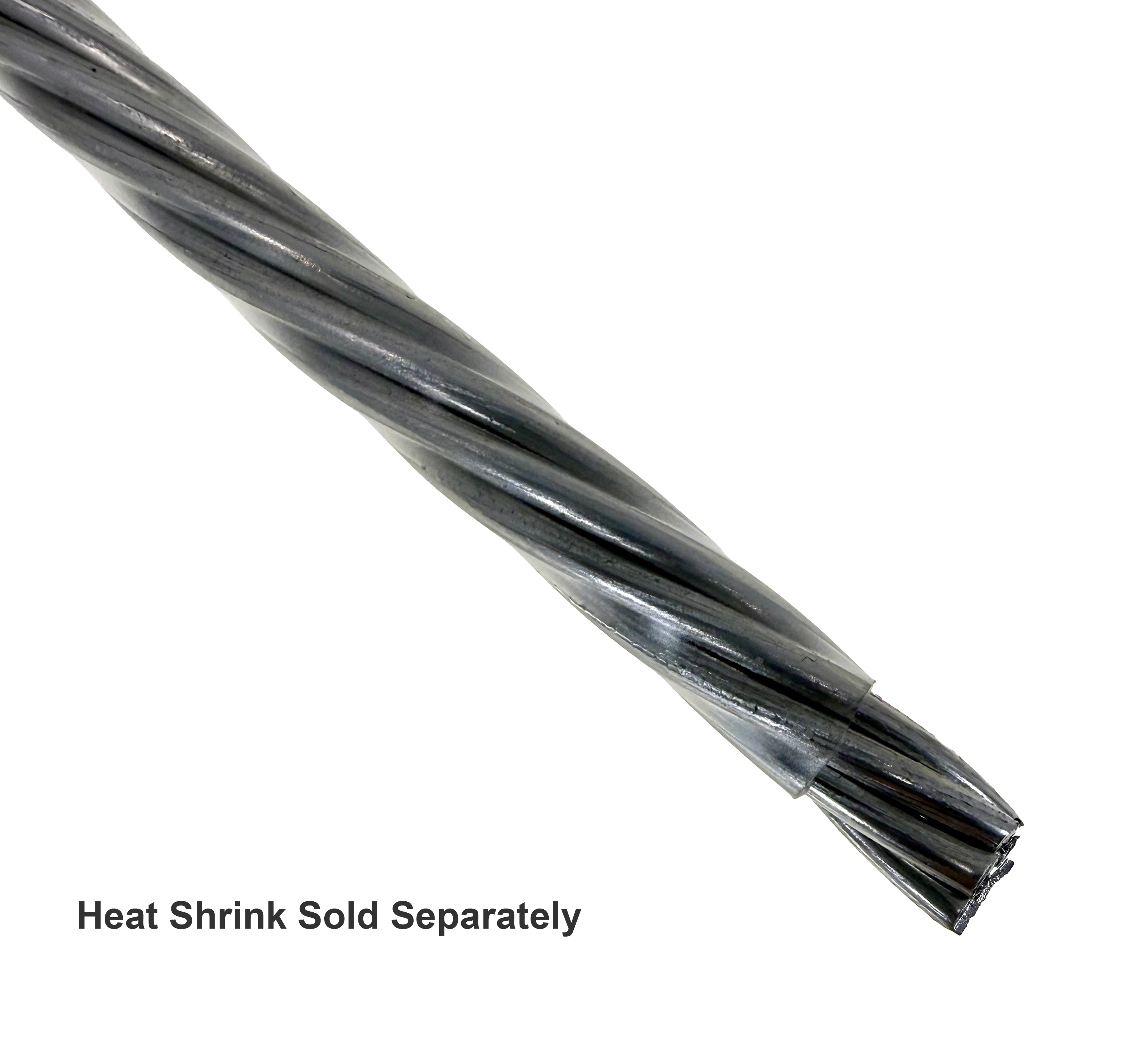 2mm, 7 strand twisted aluminium wire for stop motion animation armatures. Covered in protective heat shrink.