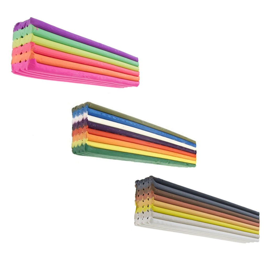 Newplast Plasticine in multi-coloured bars