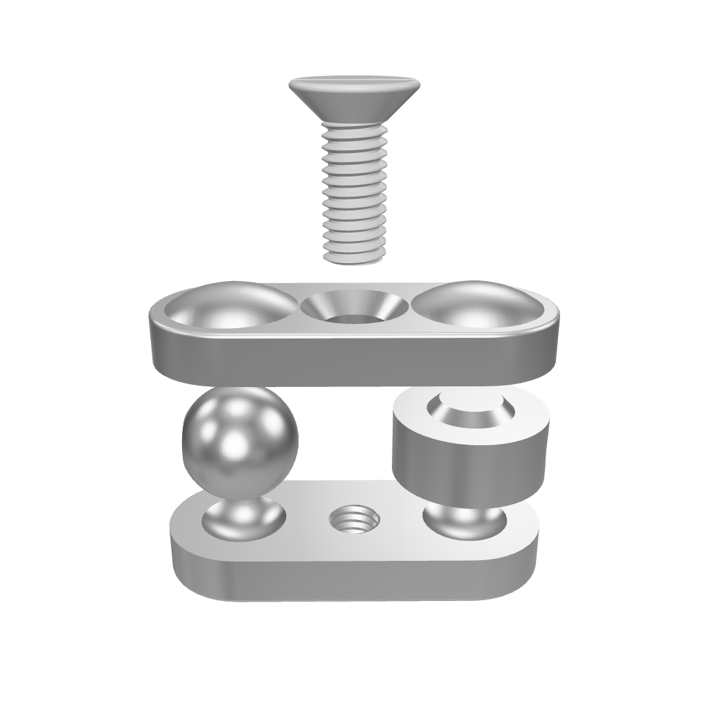 3D Model of Professional Fixed Joint Components.