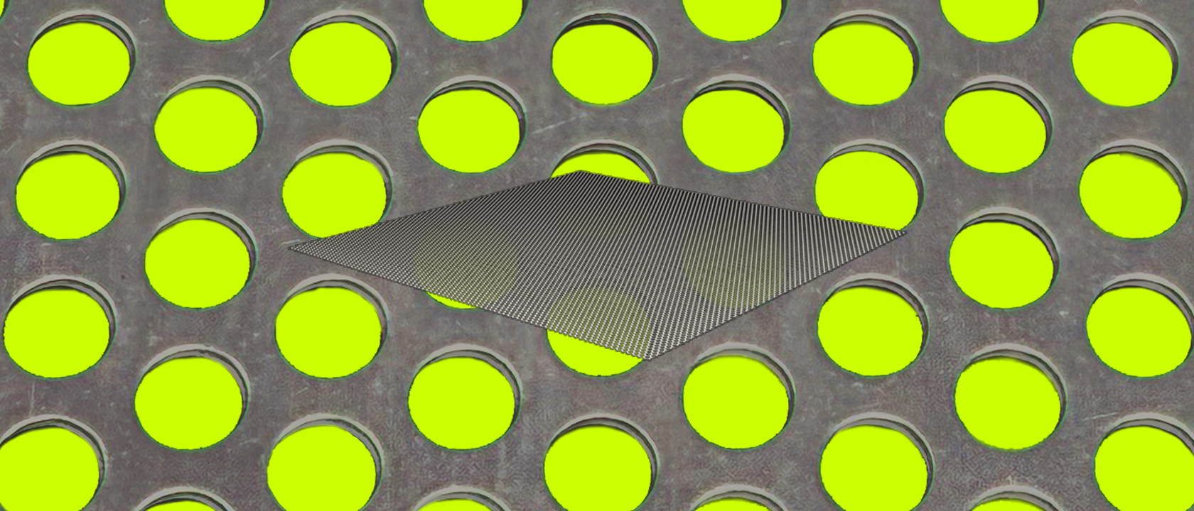 Galvanised Perf Steel sheet for stop motion stage 576mm x 576mm