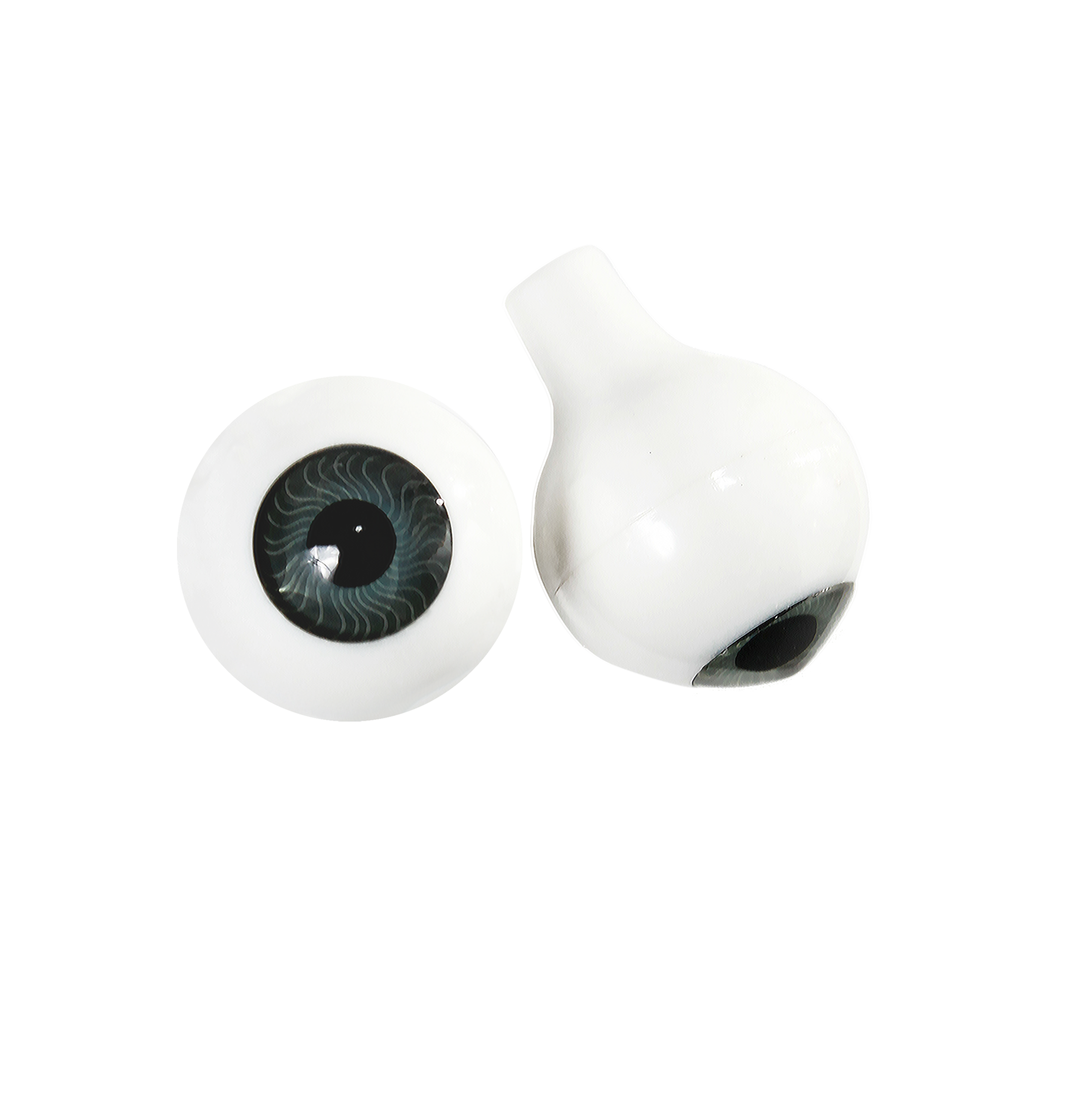 12mm Grey Acrylic Eyes Pair