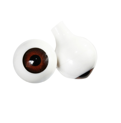 Pair of 14mm Brown Acrylic Eyes
