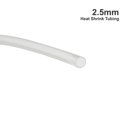 2.5mm heat shrink tubing for fine aluminium animation wire, perfect for protecting puppet fingers and small armature joints