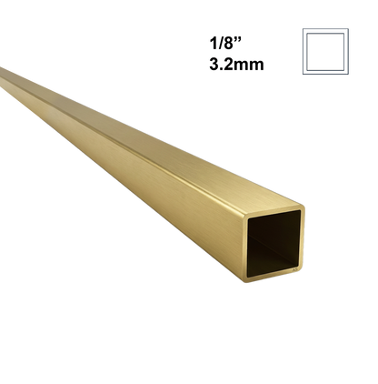 3.2mm Albion Alloys Square Brass Tube
