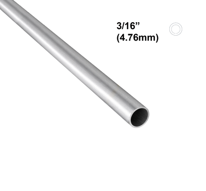 3/16" (4.76mm) Round Aluminium Tube