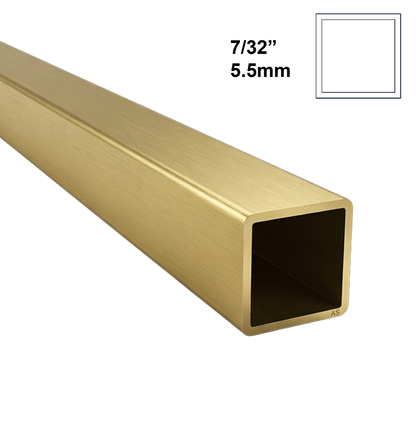 5.5mm Albion Alloys Square Brass Tube