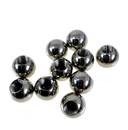 Pack of 10 6mm M3 threaded balls