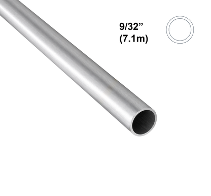 9/32" (7.1mm) Round Aluminium Tube
