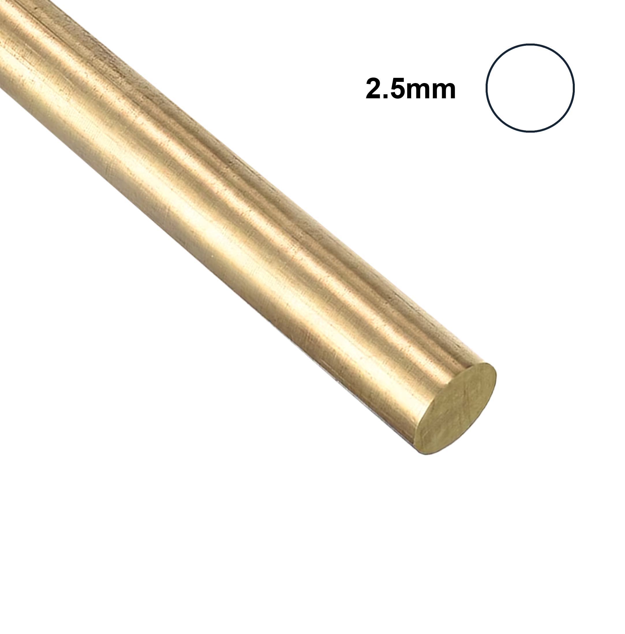 2.5mm Brass Rod