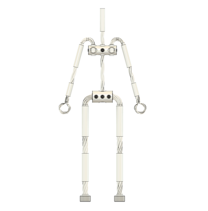 Drawing of the Animation Supplies AliExtra Aluminium Wire Armature Kit.