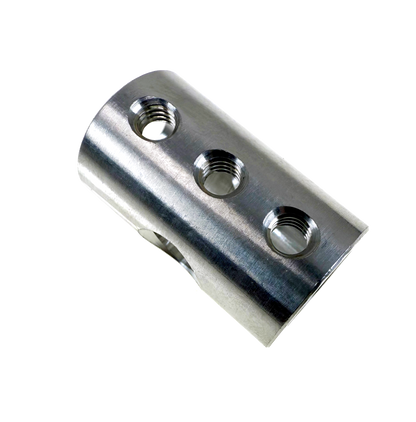 Aluminium Compenont for Stop Motion wire armatures. Used to make the hips of the Animation Supplies AliExtra Armature kit.