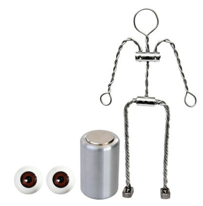 Animation Supplies Bundle Deal - Aluminium Armature Kit, Professional Tie-Down Magnet and Brown Acrylic Eyes.