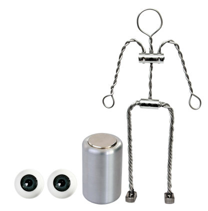 Animation Supplies Bundle Deal - Aluminium Armature Kit, Professional Tie-Down Magnet and Grey Acrylic Eyes.