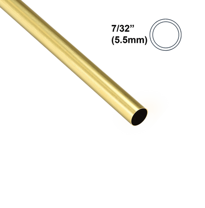 7/32 inch precision round brass tube by Albion Alloys, UK-made modelling tubing with smooth finish for soldering and fabrication.