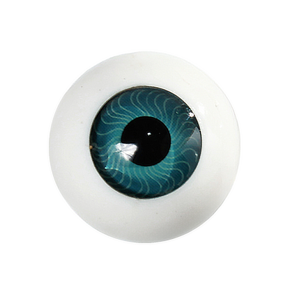 Blue Acrylic Eye Closeup