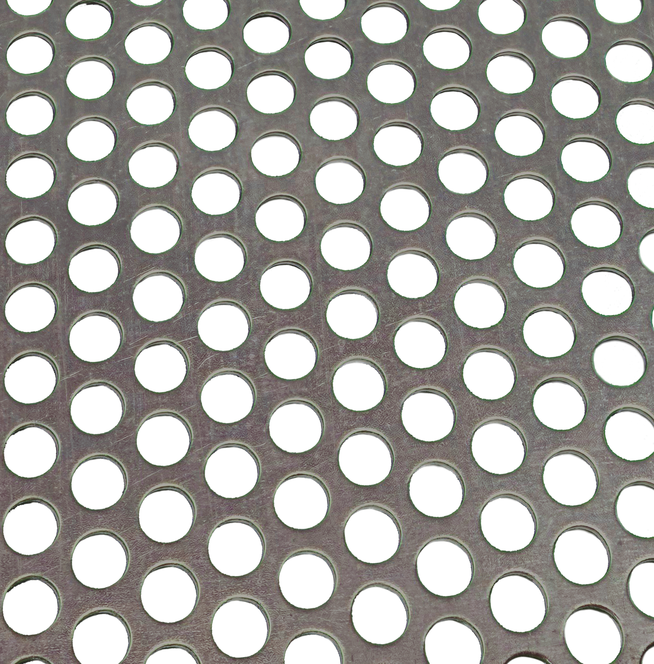 5mm Holes in Galvanised Perforated Steel Sheet. Stop Motion Animation Set.