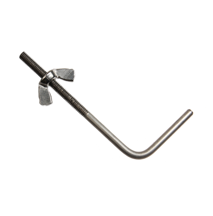 Threaded tie-down rod for attaching stop motion armatures to animation stages.