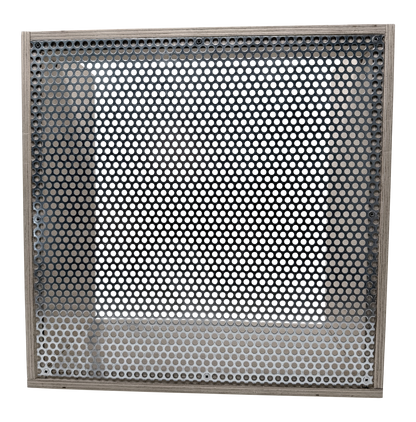 Mini Animation Stage with galvanised perforated steel top. The holes are 5mm making it perfect for threaded and magnetic tie-down.