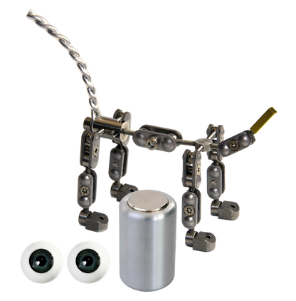 Animation Supplies Bundle Deal - ProPlus Quadruped Armature Kit, Professional Tie-Down Magnet and Grey Acrylic Eyes.