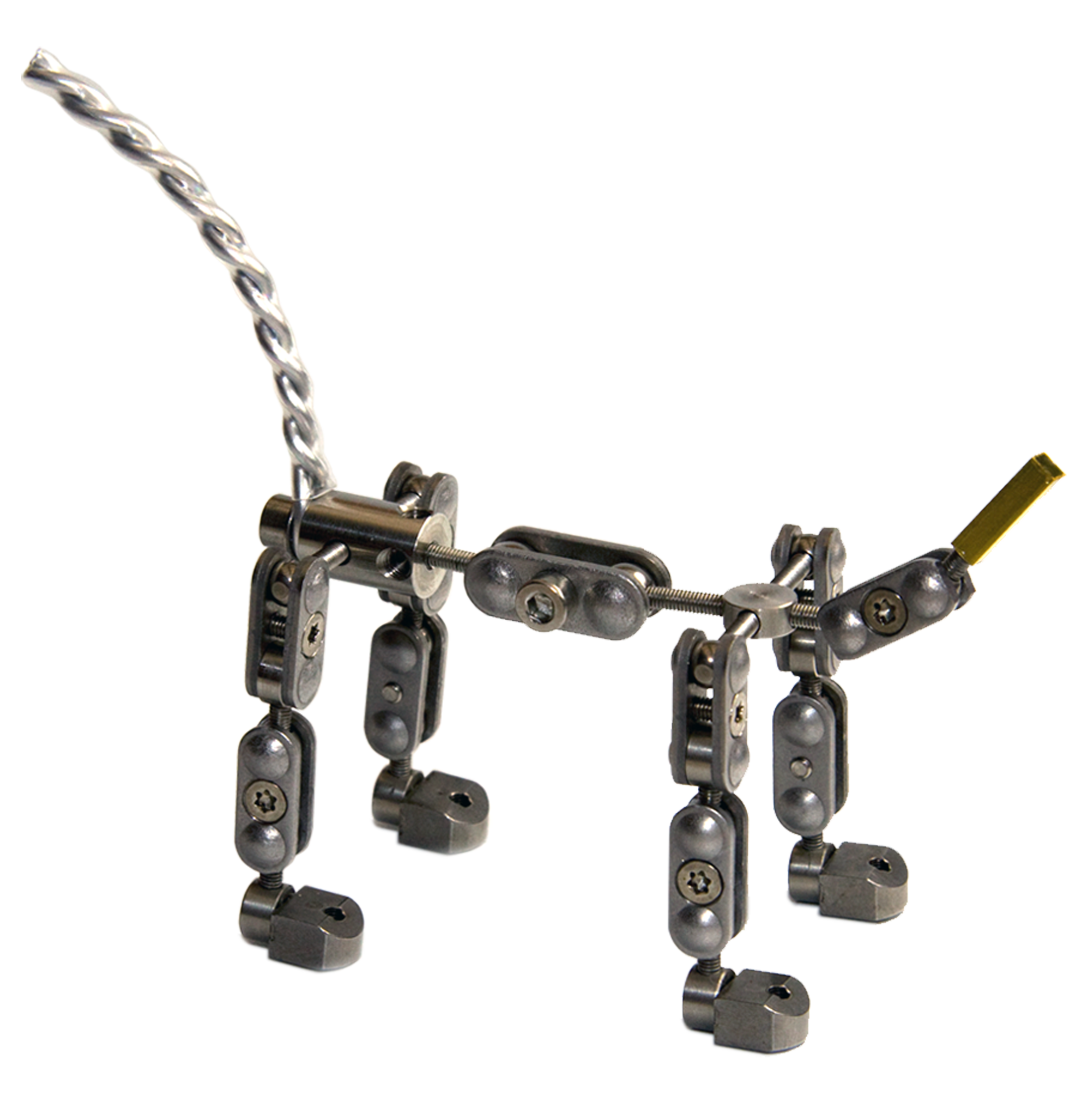 Stop Motion Ball & Socket Armature with 4 legs.