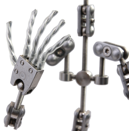 Animation Armature hands with a ball jointed wristed. From the Animation Supplies Stop Motion Armature Kit.