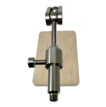 Close-up of ProPlus Rigging System connector. It screws into an armature via rigging block for professional stop motion control.