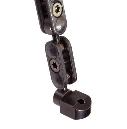 The Quadruped Stop Motion Armature has threaded tie-down holes in the feet.