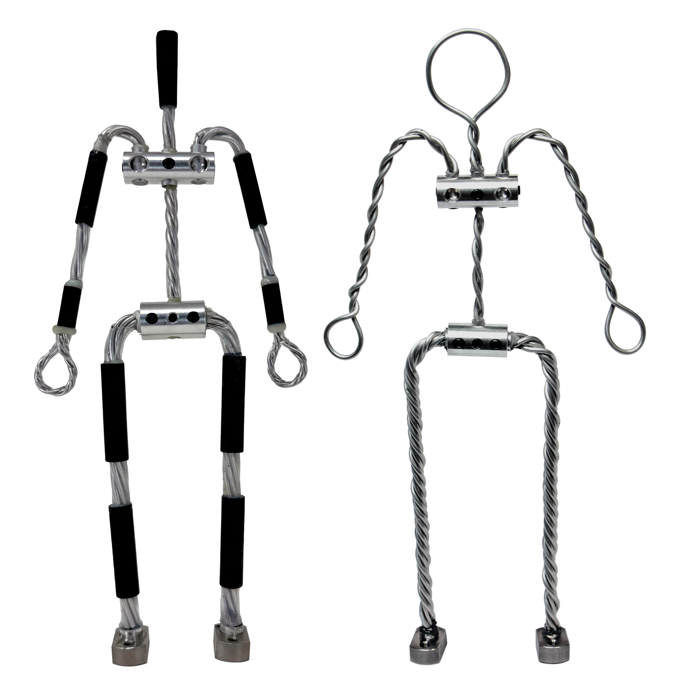 The Animation Supplies AliExtra and Aluminum ready-made armatures stood side by side for comparison.