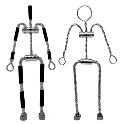 The Animation Supplies AliExtra and Aluminum ready-made armatures stood side by side for comparison.