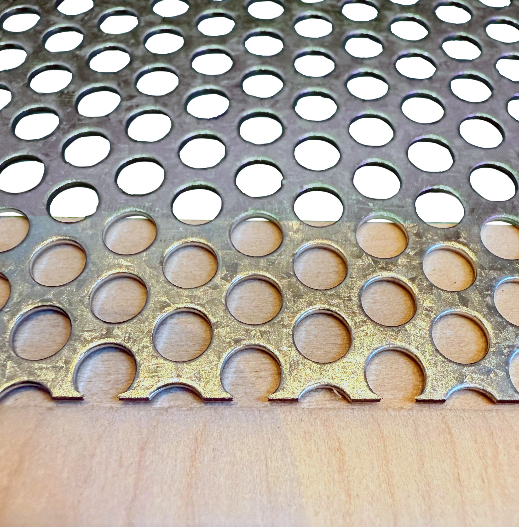 Perforated Steel on the Animation Supplies Standard Stage.