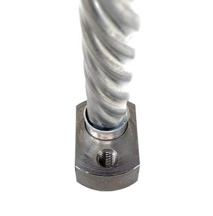 Twisted Wire Animation Wire Armature Leg and Foot. The foot has a threaded hole for tie-down.