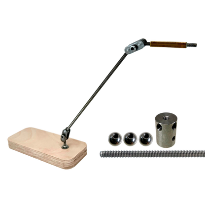 Animation Supplies Standard Rigging System for Animation Supplies Standard Stop Motion Armature Kit. Includes a Rigging Block, three 8mm M3 threaded balls and a length of M3 Threaded Rod.