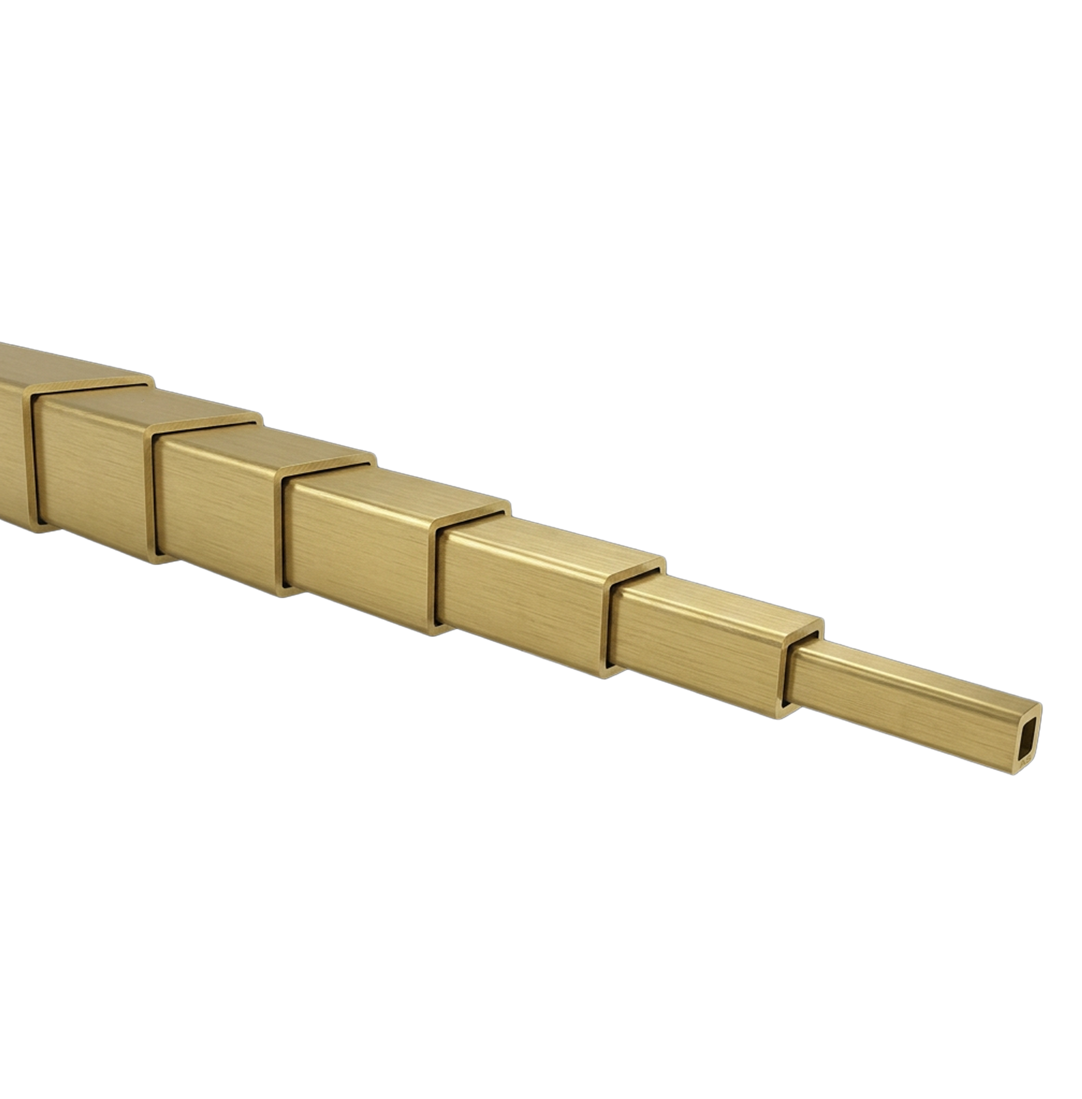 Square Brass Tubing slots together