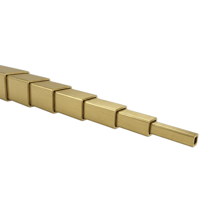 Square Brass Tubing slots together