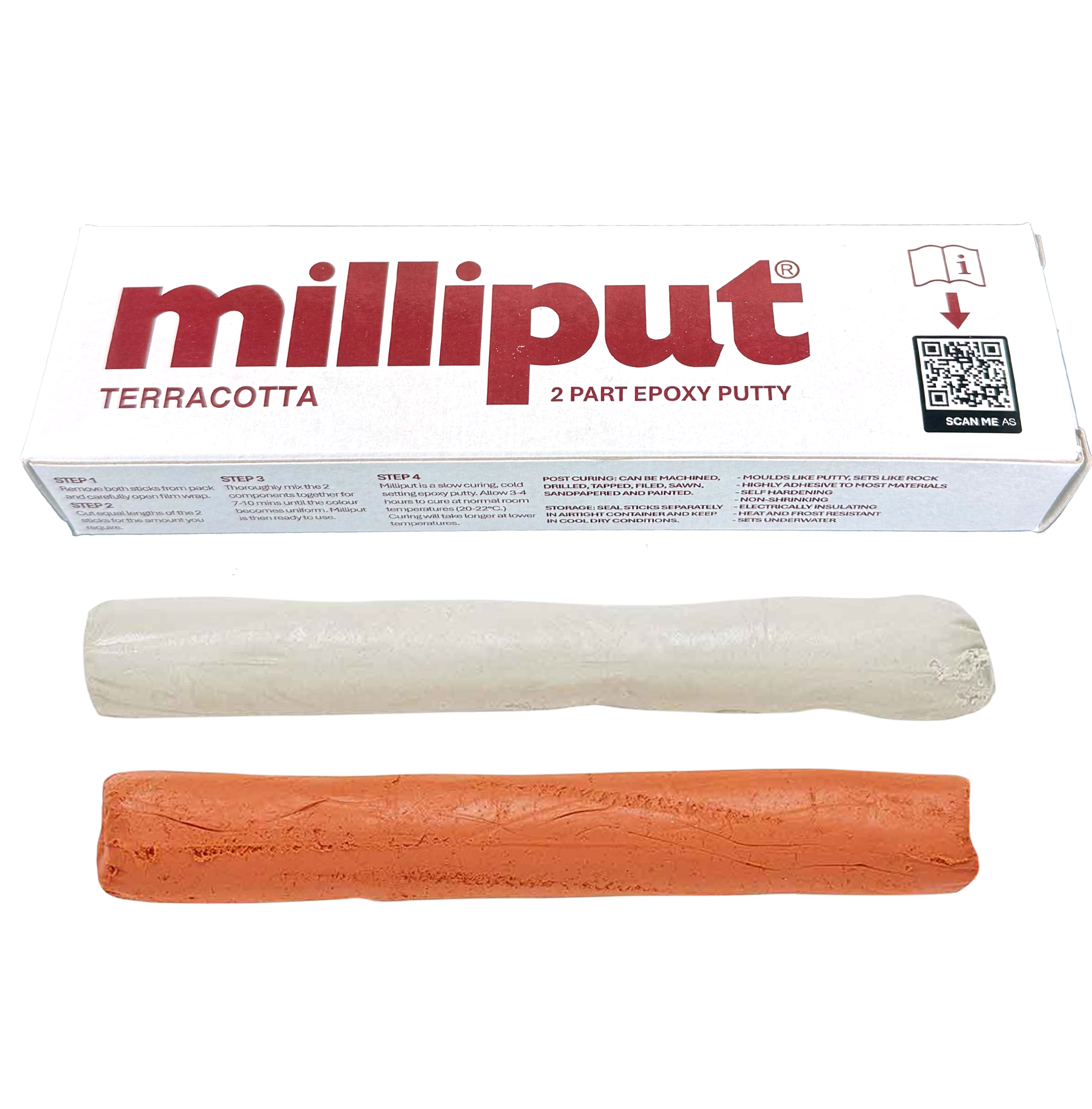 Milliput Terracotta Epoxy Putty