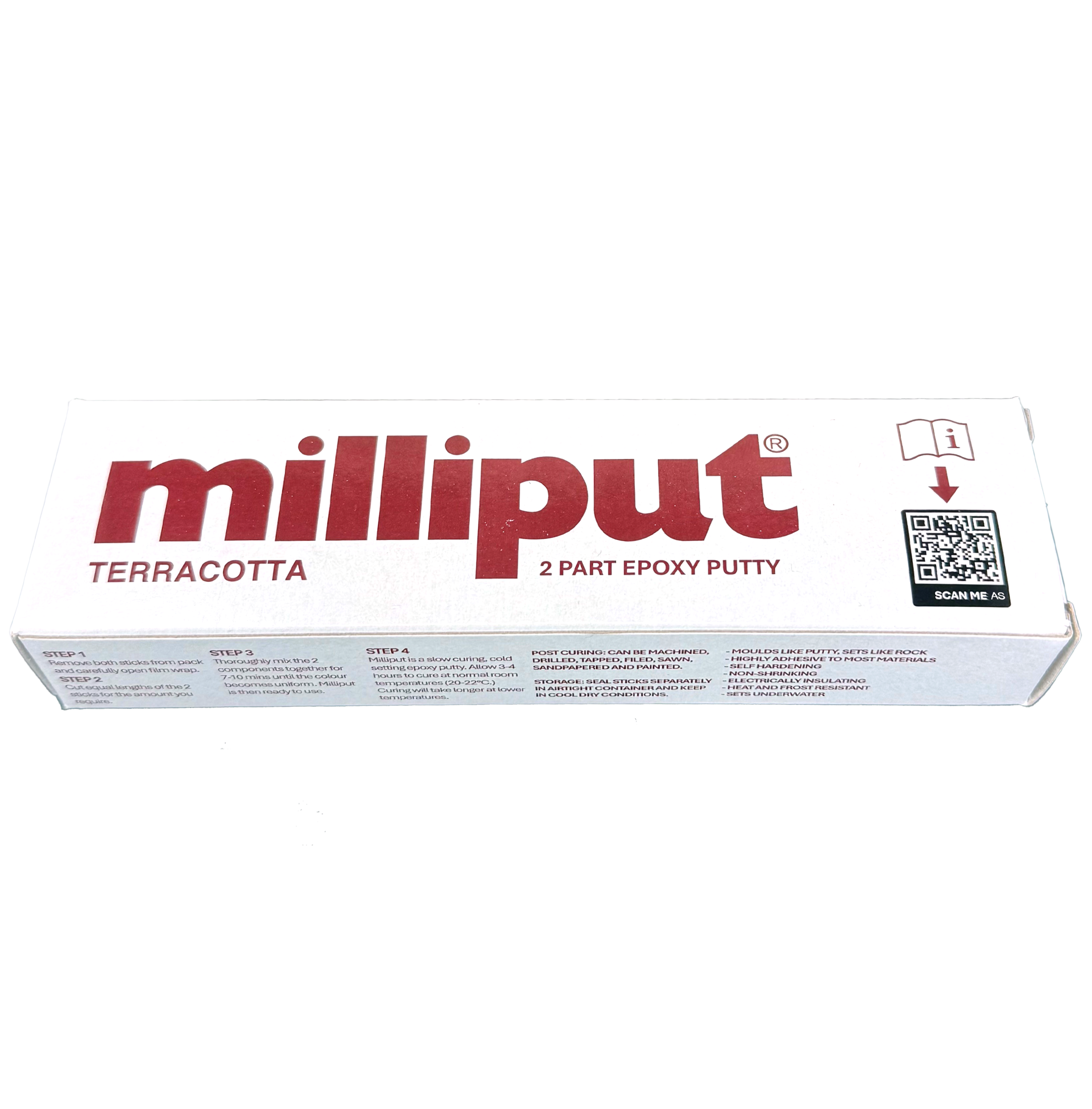 Box of Terracotta Milliput 2 part epoxy putty.