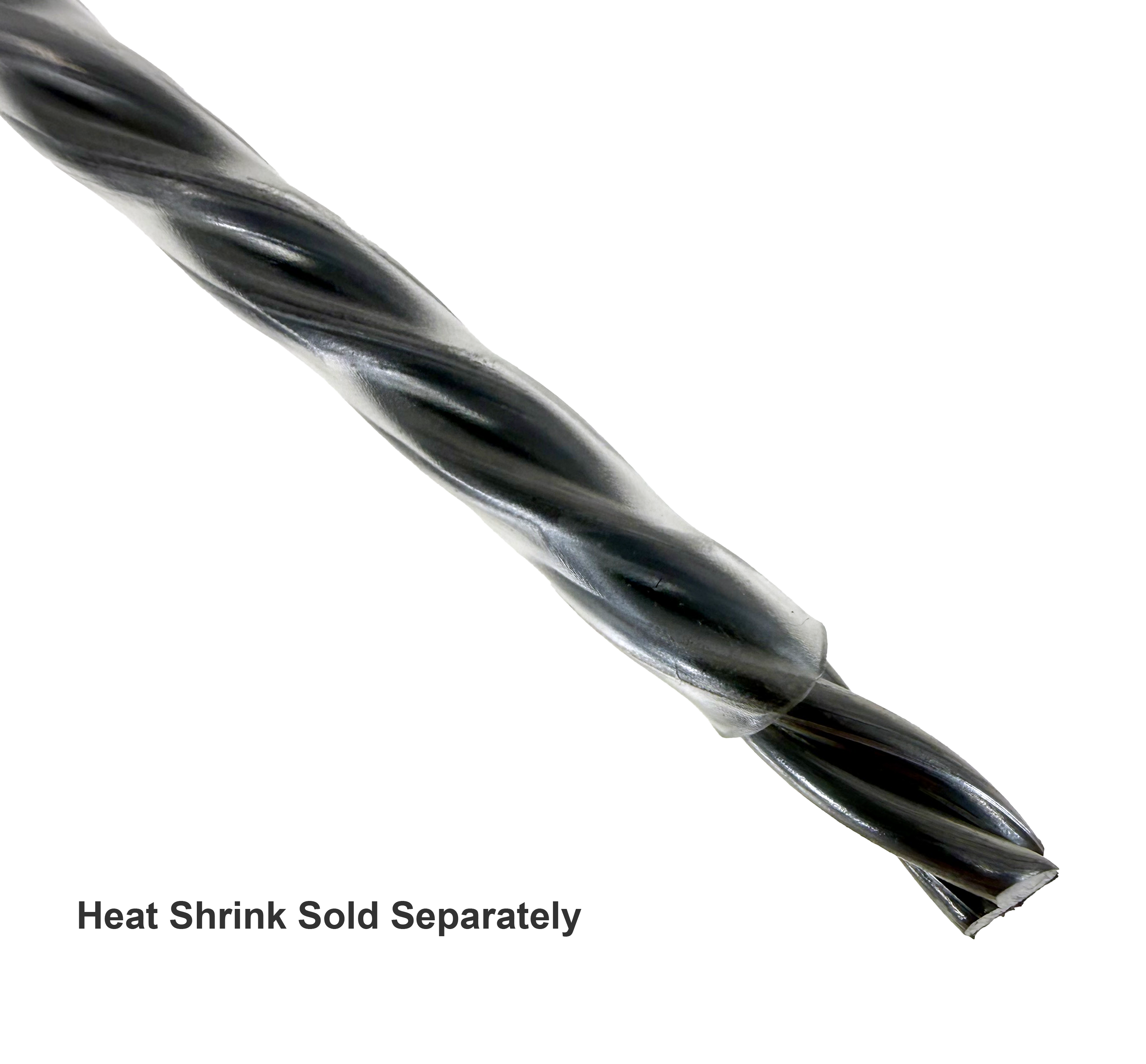2mm 3 strand twisted animation wire with protective heat shrink tubing.