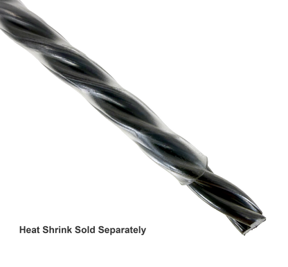 2mm 3 strand twisted animation wire with protective heat shrink tubing.