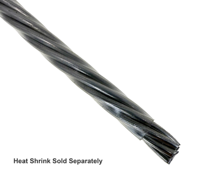2mm, 7 strand twisted aluminium wire for stop motion animation armatures. Covered in protective heat shrink.