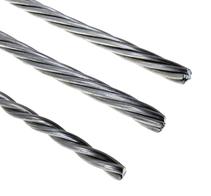 Stop Motion 2mm Animation Wire, twisted in 3, 5 and 7 strand bundles.