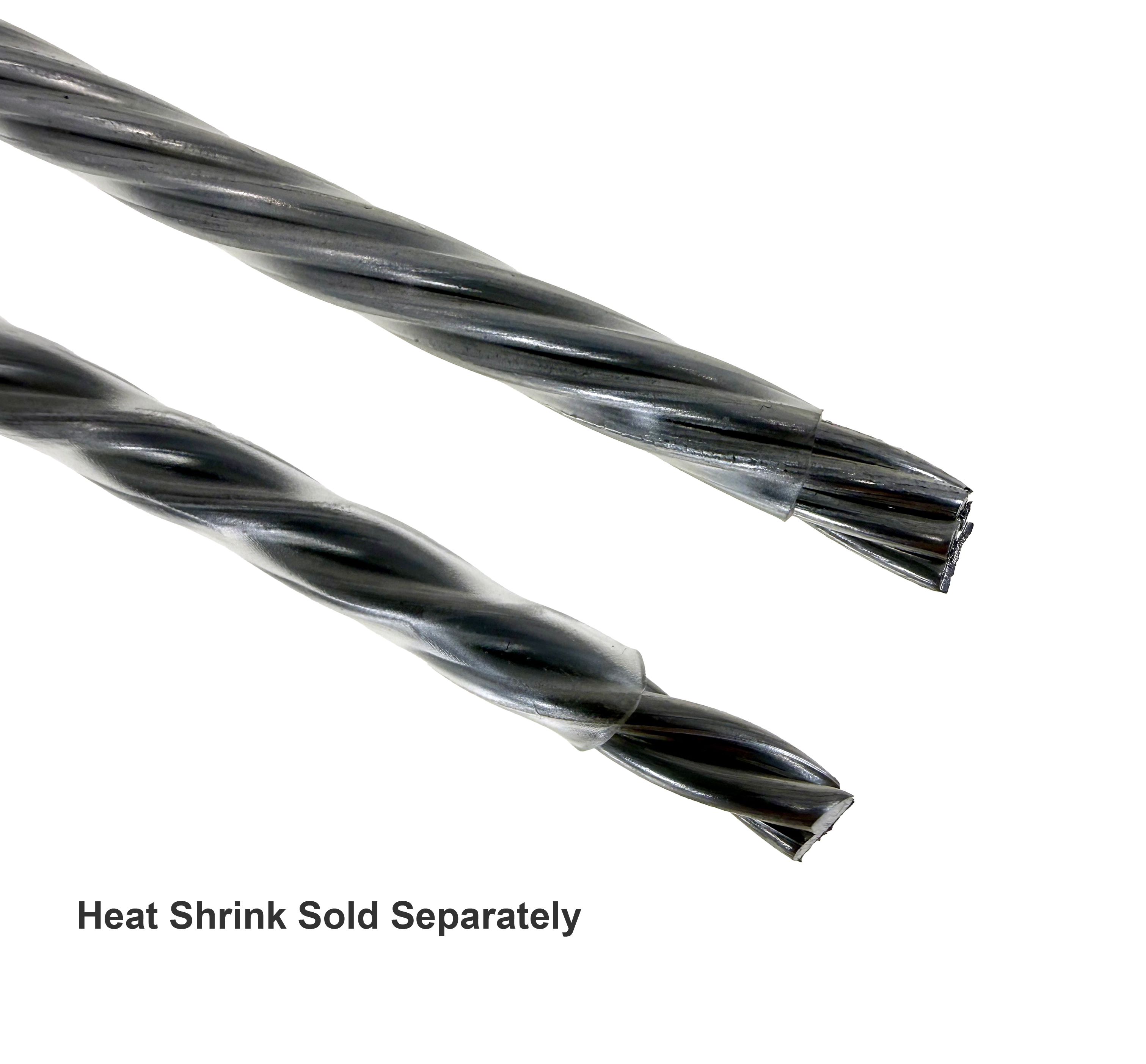 Activated heat shrink tubing offers protection to twisted animation wire.