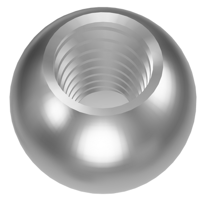 8mm M4 Threaded Ball 3D Model