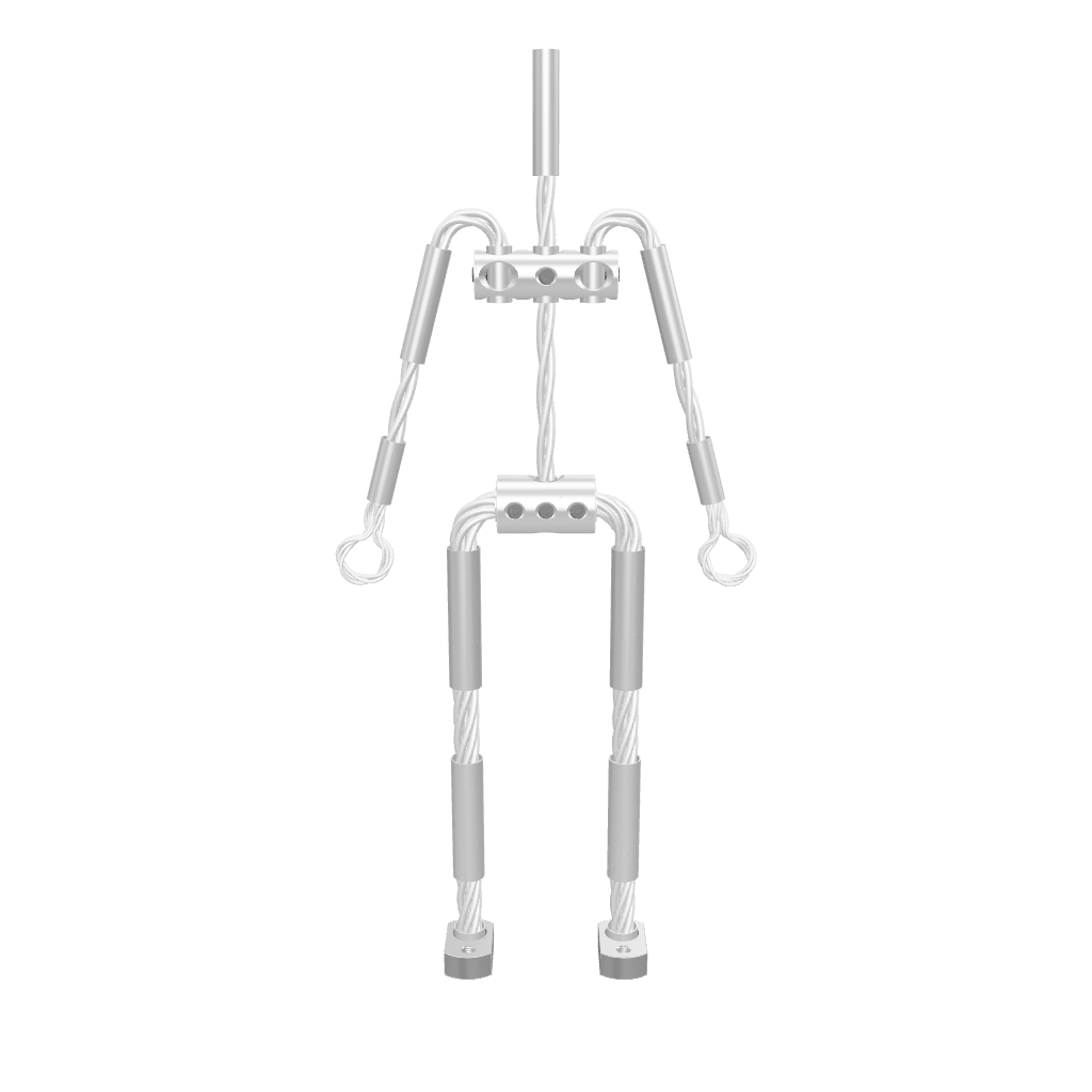 3D Model of AliExtra Aluminium Wire Armature.