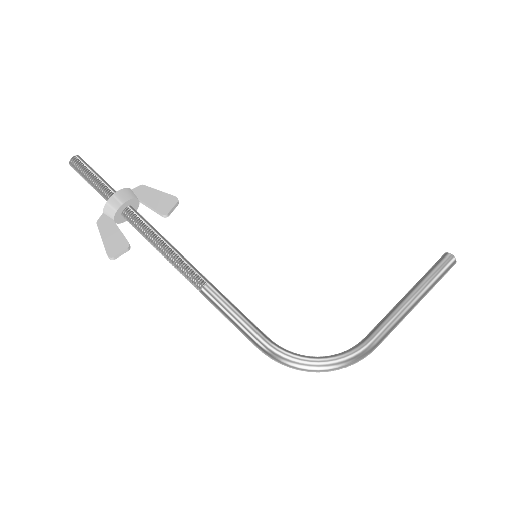3D Model of M3 Threaded Tie-Down for Stop Motion Animation