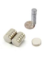 D8.0 x 3mm N35 Zinc Plated Magnet (Pack of 10)